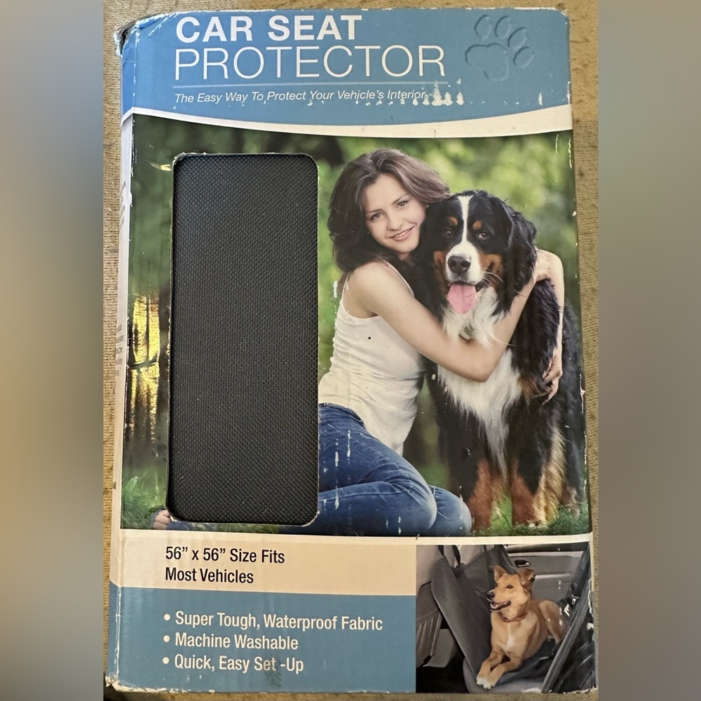 RUFFIN'IT Waterproof Machine Washable Tough 56" X 56" Car Seat Pet Protector NIB
